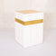 White pedestal stand